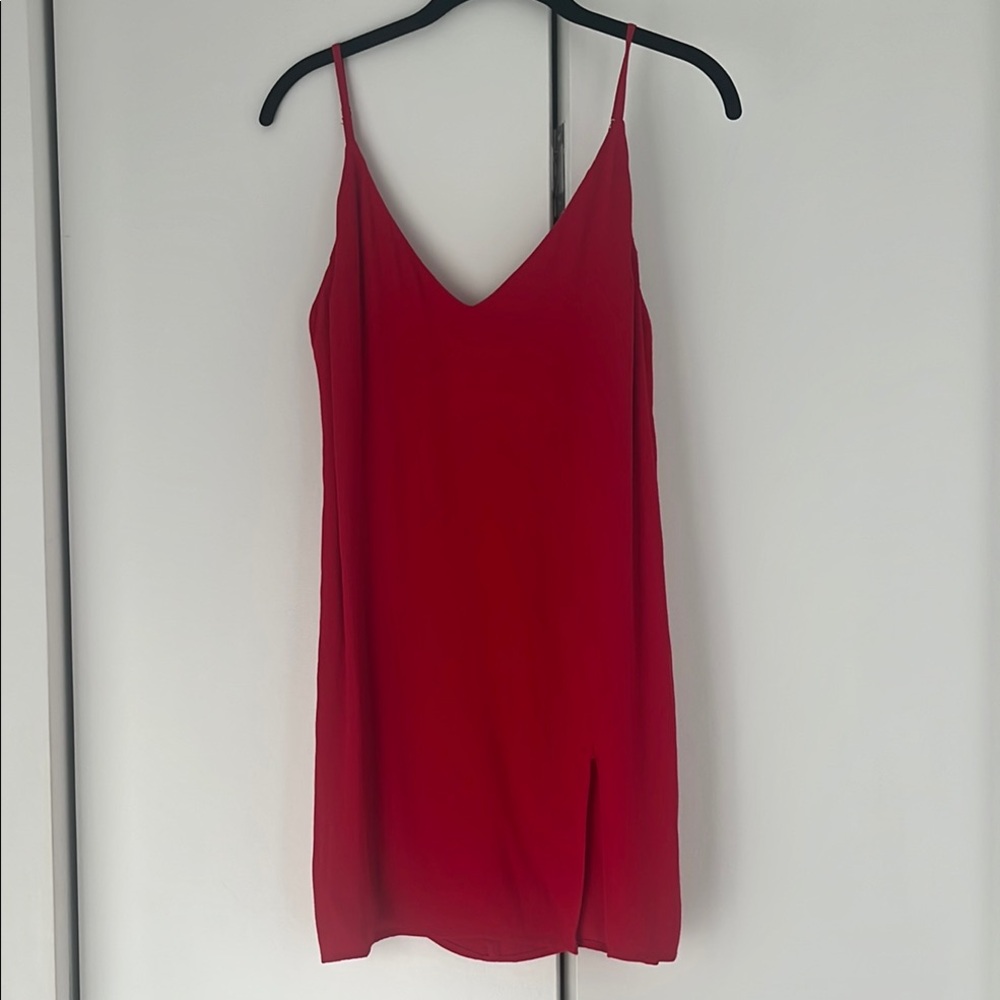 Red Slip Dress